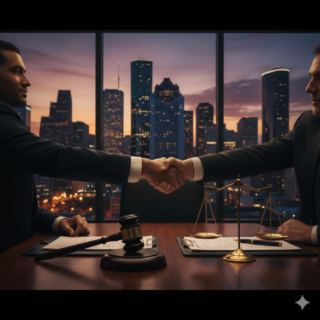 18-wheeler truck accident on a major Houston highway in Texas